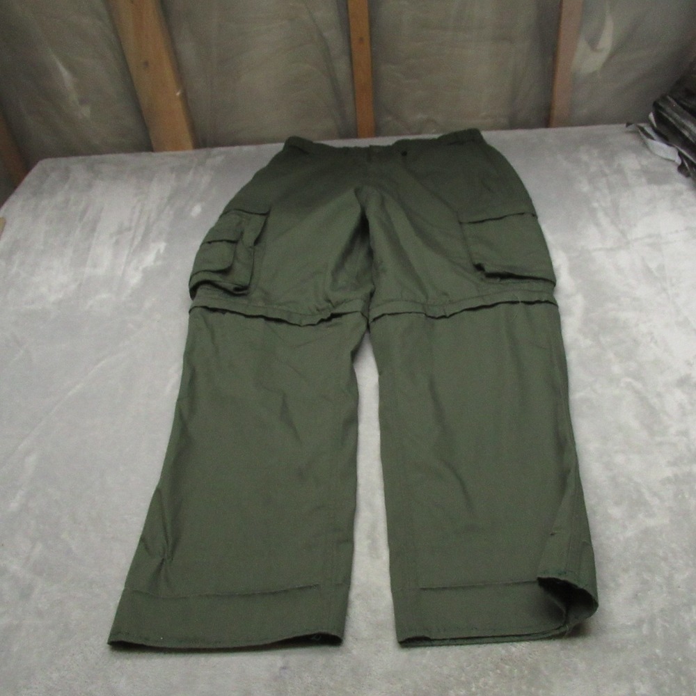 Boy Scouts of America Pants Mens 32x28 Green Convertible Zip Off Cargo Husky